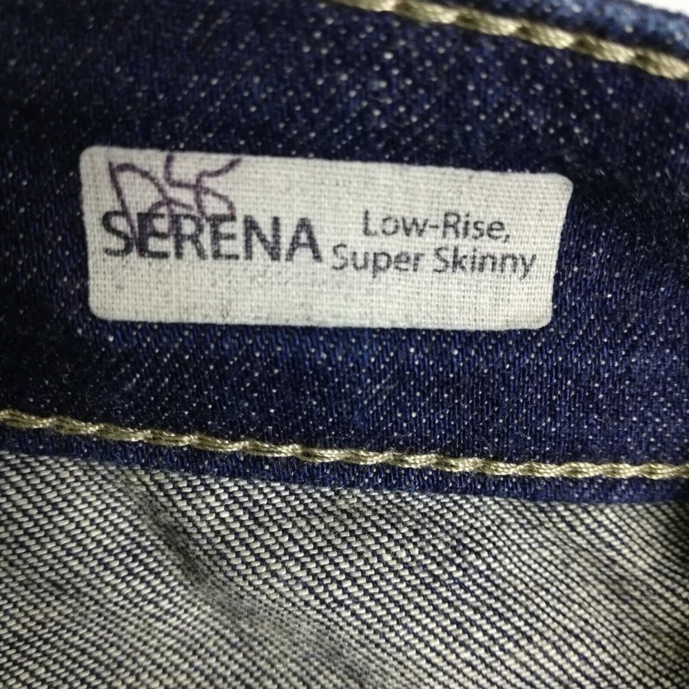 Mavi Womens Jeans Serena Super Skinny Blue Denim Dark Wash Ripped Stretch 28 - Picture 12 of 14
